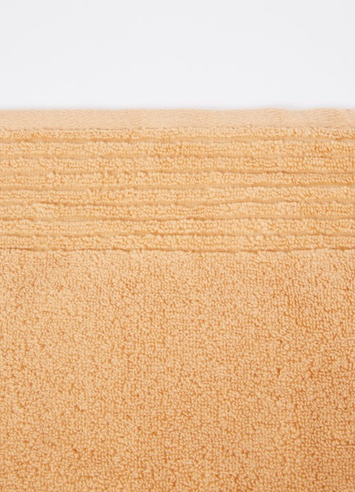 Olivier Desforges Alizee badhanddoek  - 450 gr/m² - 100 x 50 cm - detail 3 abrikoos