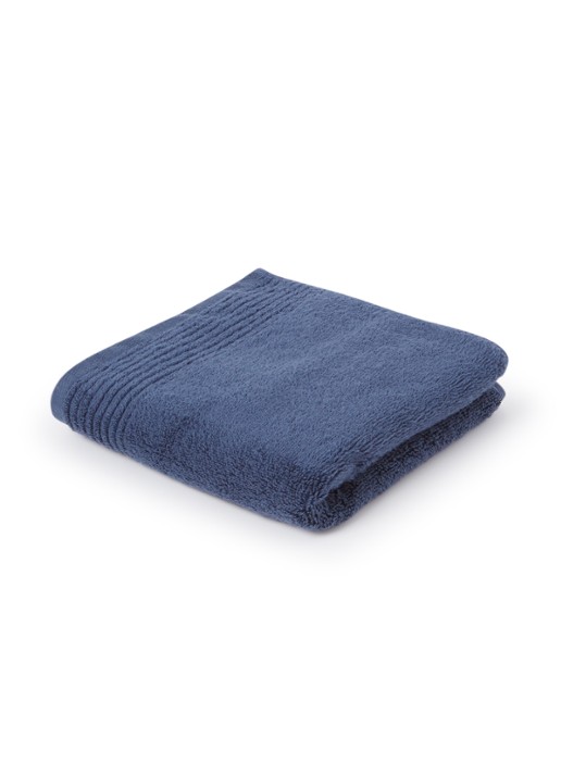Olivier Desforges Alizee badhanddoek  - 450 gr/m² - 100 x 50 cm - voorkant donkerblauw