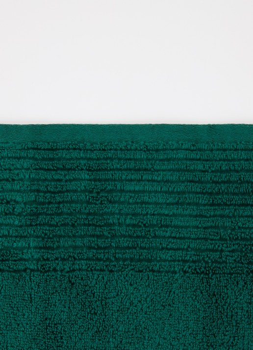 Olivier Desforges Alizee badlaken - 450 gr/m² - 100 x 150 cm - detail zeegroen