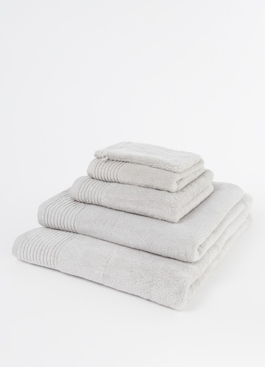 Olivier Desforges Alizee badlaken - 450 gr/m² - 100 x 150 cm - voorkant 3 lichtgrijs