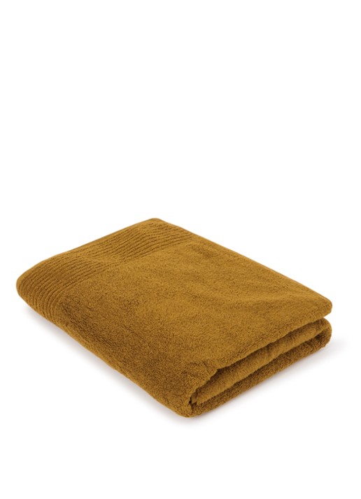 Olivier Desforges Alizee badlaken - 450 gr/m² - 100 x 150 cm - voorkant mosterd