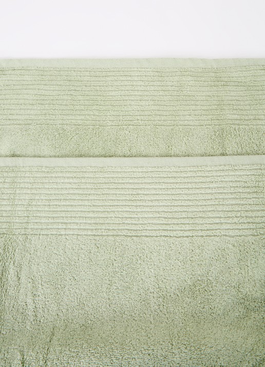 Olivier Desforges Alizee badlaken - 450 gr/m² - 100 x 150 cm - detail 2 lichtgroen