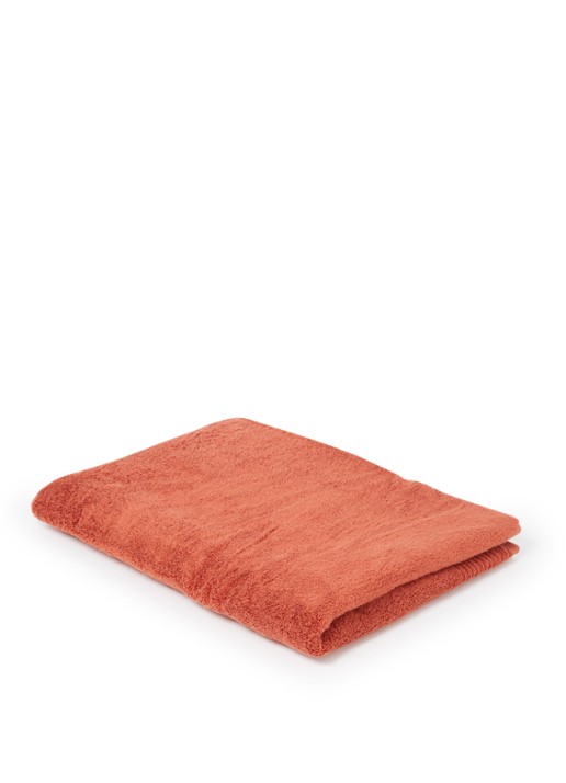 Olivier Desforges Alizee badlaken - 450 gr/m² - 100 x 150 cm - voorkant kastanjebruin