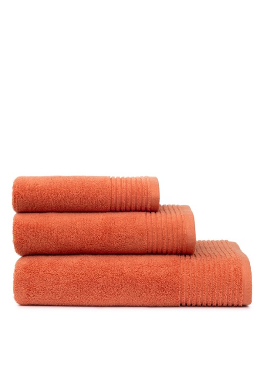 Olivier Desforges Alizee badlaken - 450 gr/m² - 100 x 150 cm - detail 4 oranje