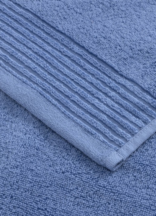Olivier Desforges Alizee badlaken - 450 gr/m² - 100 x 150 cm - achterkant 2 blauw