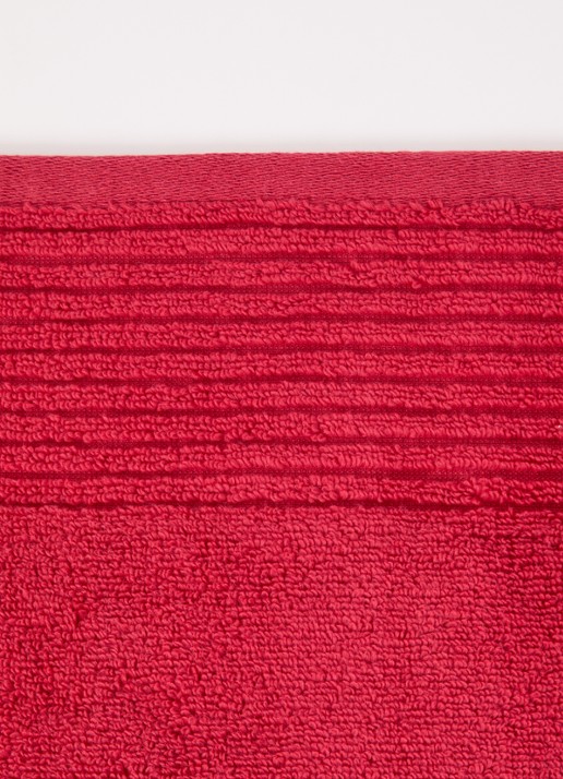 Olivier Desforges Alizee badlaken van katoen 450 gr/m2 - 70 x 140 cm - detail 2 rood