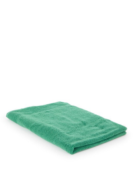 Olivier Desforges Alizee badlaken van katoen 450 gr/m2 - 70 x 140 cm - voorkant groen