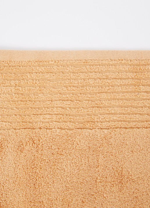 Olivier Desforges Alizee badlaken van katoen 450 gr/m2 - 70 x 140 cm - detail 3 abrikoos