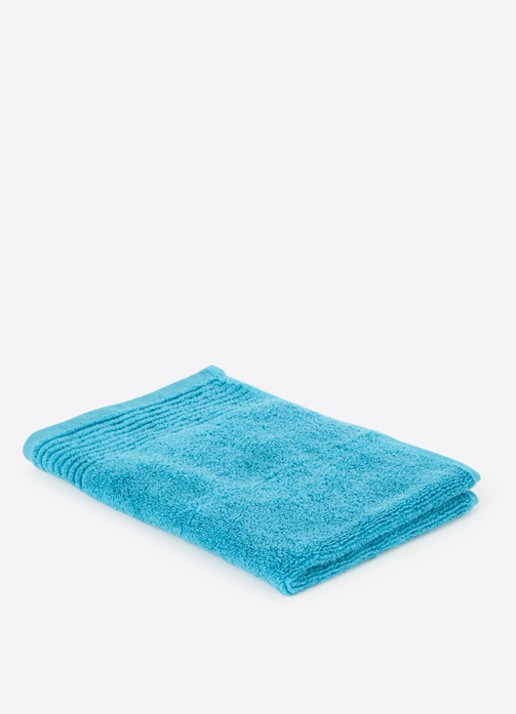 Olivier Desforges Alizee gastendoek - 450 gr/m² - 40 x 60 cm - voorkant 2 aquablauw