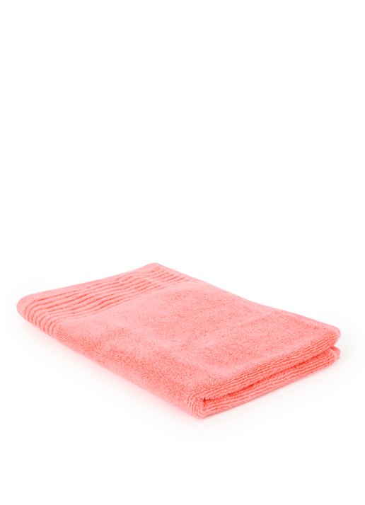 Olivier Desforges Alizee gastendoek - 450 gr/m² - 40 x 60 cm - voorkant 2 koraalroze