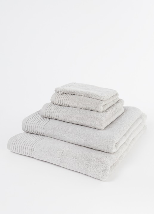 Olivier Desforges Alizee gastendoek - 450 gr/m² - 40 x 60 cm - voorkant 2 lichtgrijs