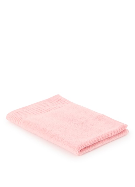 Olivier Desforges Alizee gastendoek - 450 gr/m² - 40 x 60 cm - voorkant 2 zalmroze