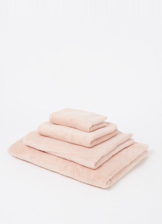 Olivier Desforges Alizee gastendoek - 450 gr/m² - 40 x 60 cm - voorkant 2 roze