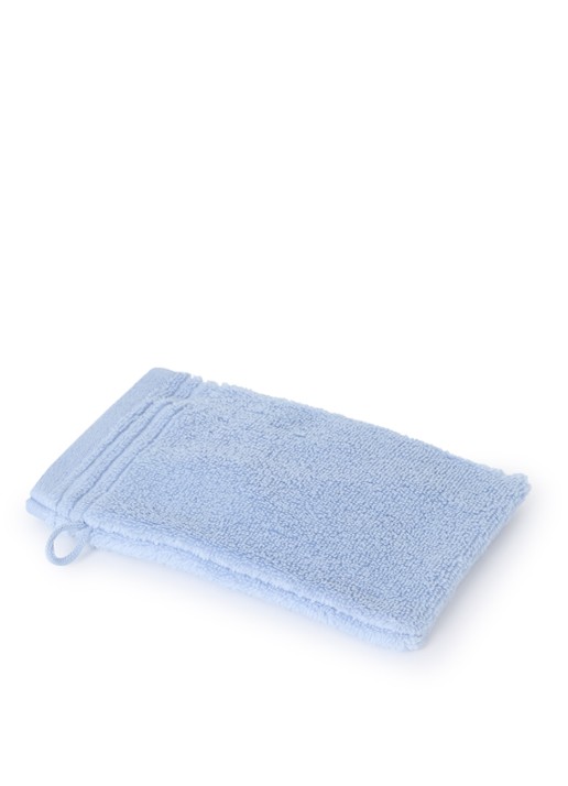 Olivier Desforges Alizee washand - 885 gr/m2 - 15 x 21 cm - voorkant 2 lichtblauw