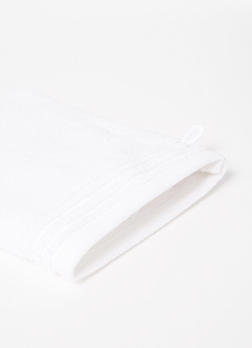 Olivier Desforges Alizee washand - 885 gr/m2 - 15 x 21 cm - detail wit