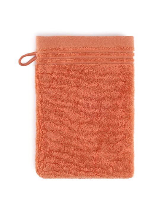Olivier Desforges Alizee washand - 885 gr/m2 - 15 x 21 cm - voorkant vuurrood