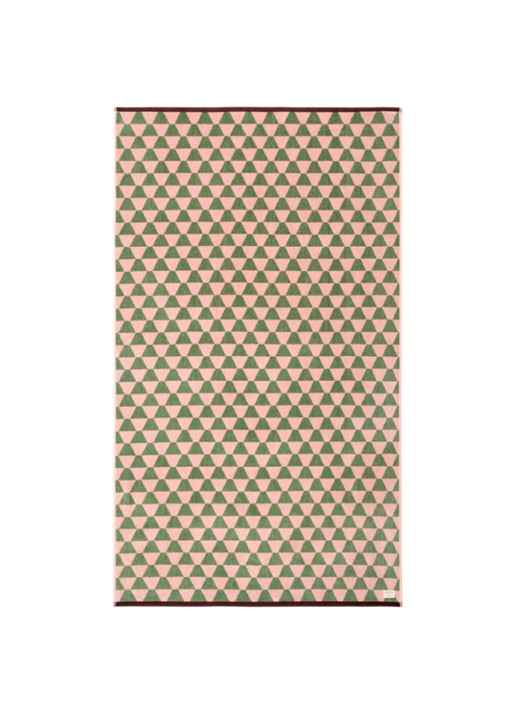 Olivier Desforges Mascaron strandlaken - 400 gr/m² - 90 x 160 cm - voorkant beige