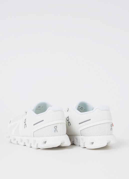 On Cloud 5 sneaker met mesh details - detail 2 wit