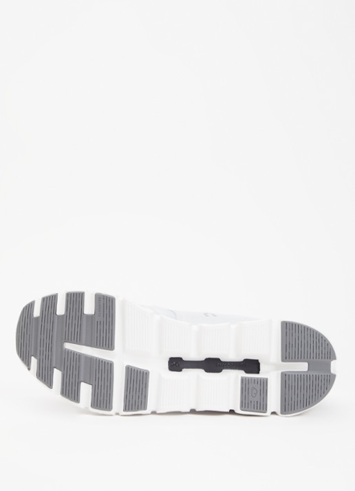 On Cloud 6 sneaker met gebreid bovenwerk - detail 4 wit