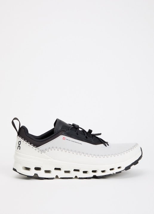 On Cloudaway 2 sneaker met structuur en borduring - voorkant zwart