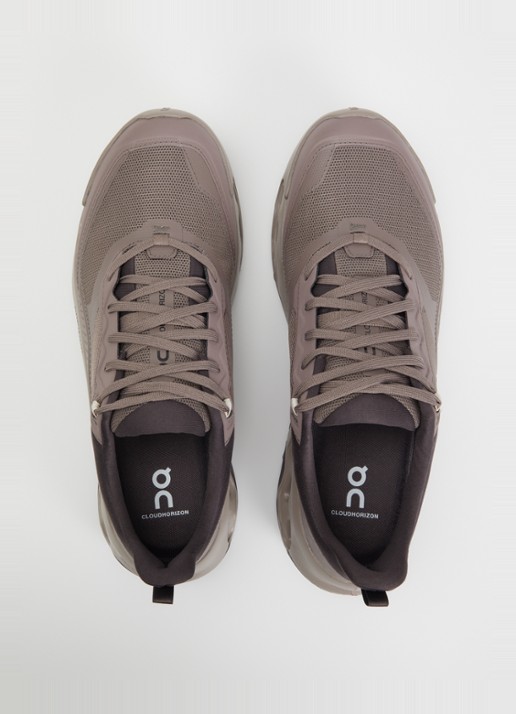 On Cloudhorizon 2 sneaker van mesh - detail 2 aubergine