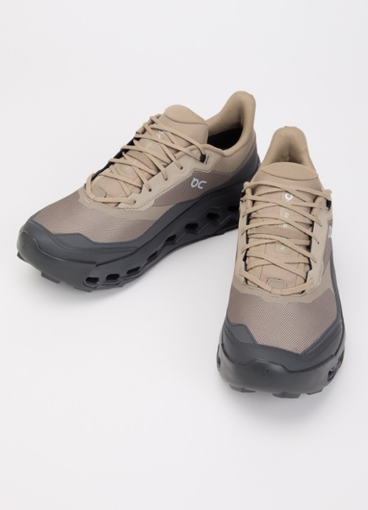 On Cloudhorizon 2 WP sneaker met gebreid bovenwerk en logo - detail zand