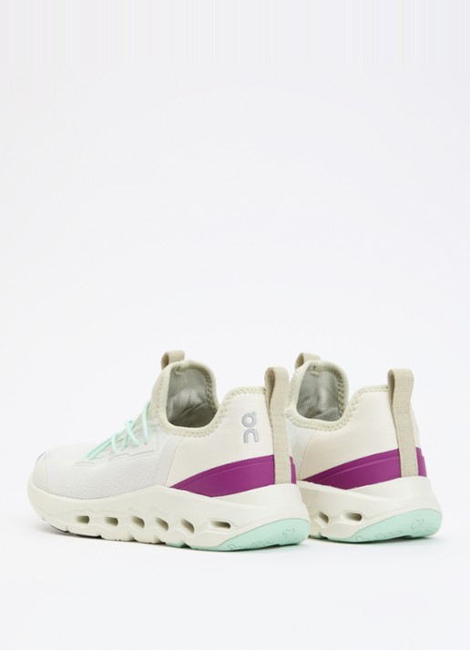 On Cloudleap sneaker met gebreid bovenwerk - achterkant 2 mint