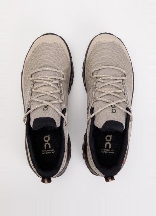 On Cloudrock low hiking sneaker van mesh  - detail 4 bruin