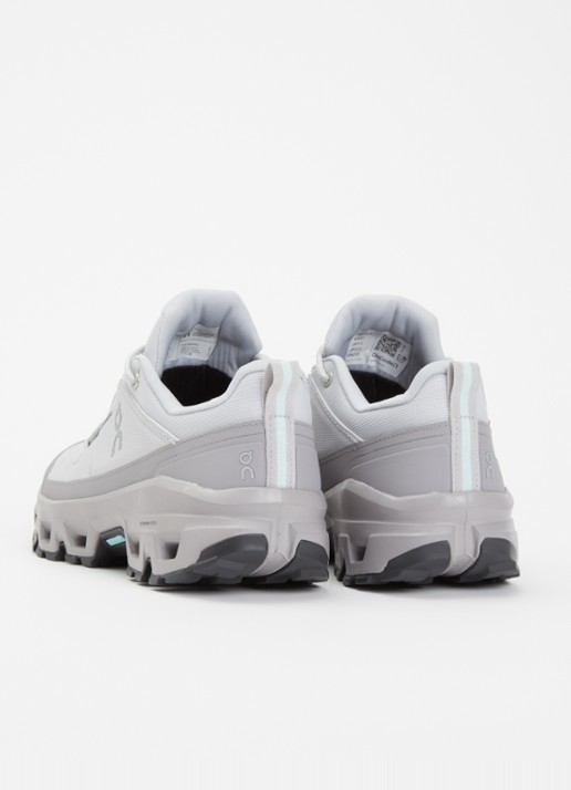 On Cloudrock sneaker met gebreid bovenwerk en logo - achterkant 5 grijs