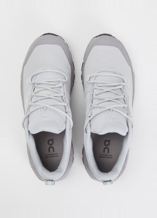 On Cloudrock sneaker met gebreid bovenwerk en logo - detail 2 grijs