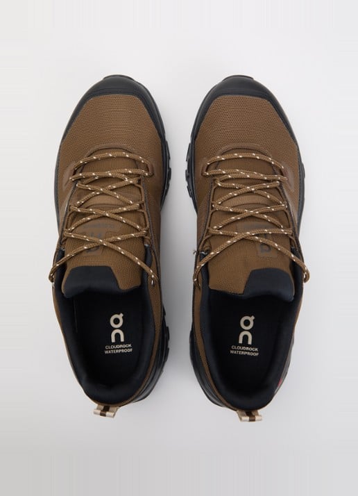On Cloudrock sneaker van mesh met logo - detail 4 bruin