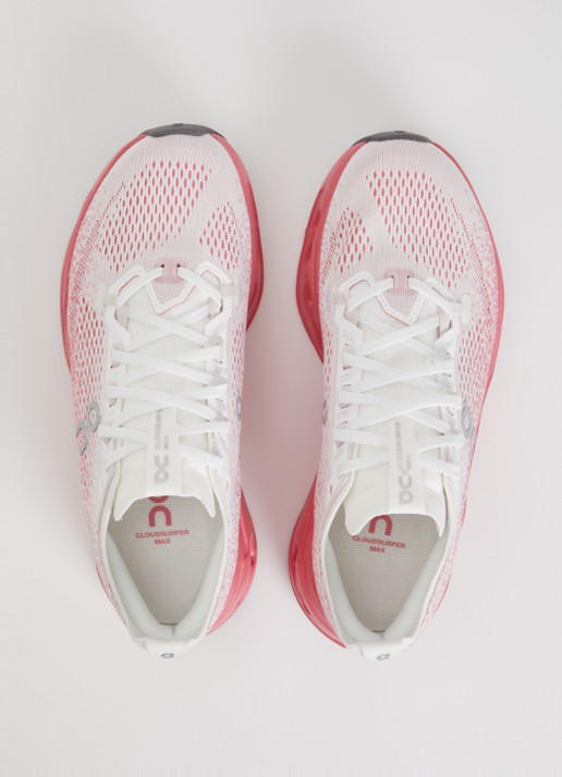 On Cloudsurfer Max sneaker met gebreid bovenwerk - detail 2 roze