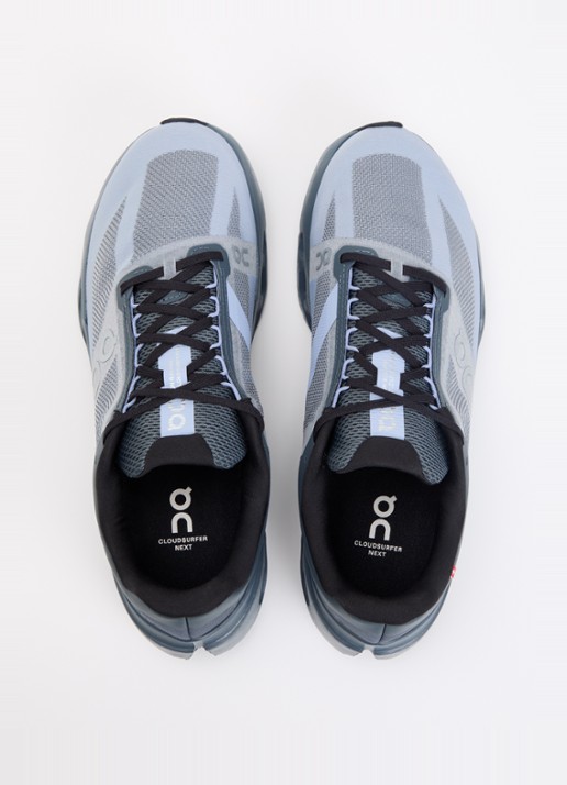 On Cloudsurfer Next sneaker van mesh met logo - detail 4 blauwgrijs