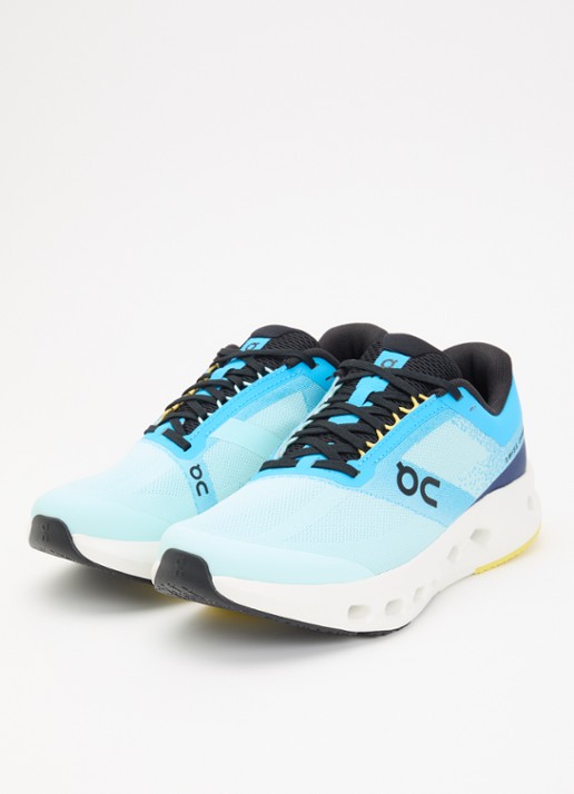 On Cloudsurfer sneaker van mesh - voorkant 2 blauw