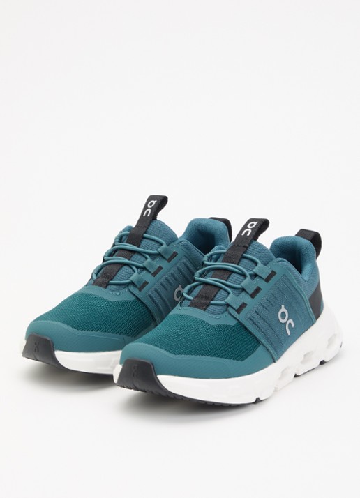 On Cloudswift sneaker van mesh - voorkant 2 groen