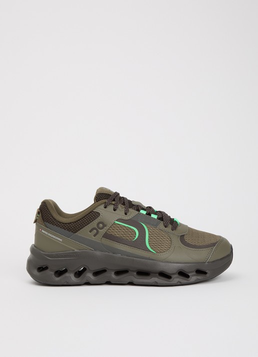 On Cloudtilt Arc sneaker van mesh met logo - voorkant 4 bronsgroen