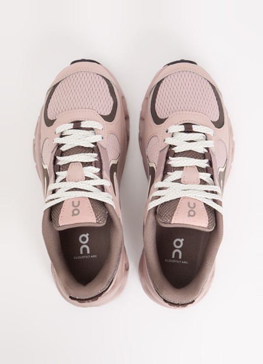 On Cloudtilt Arc sneaker van mesh met metallic details - detail 2 oudroze