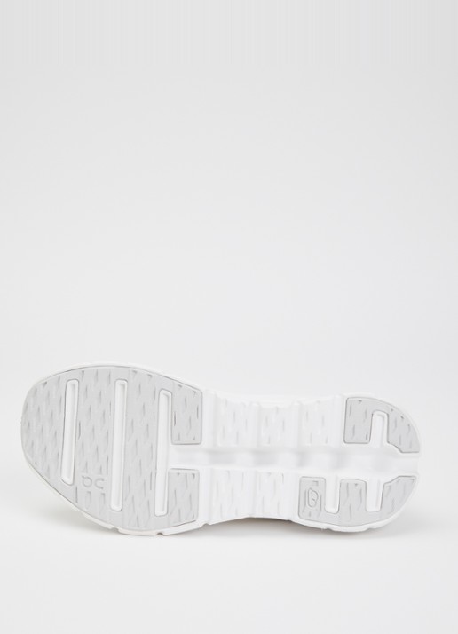 On Cloudtilt Moon sneaker met gebreid bovenwerk - detail 4 wit