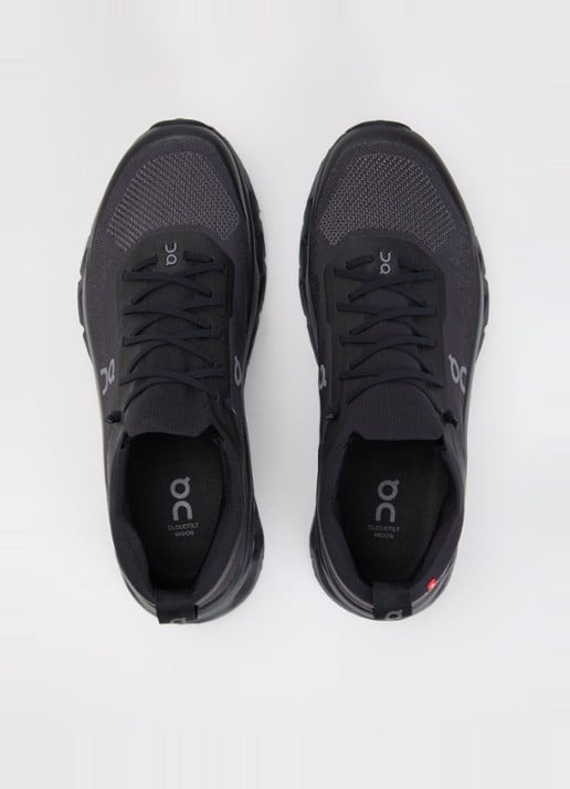 On Cloudtilt Moon sneaker met gebreid bovenwerk - detail 4 zwart