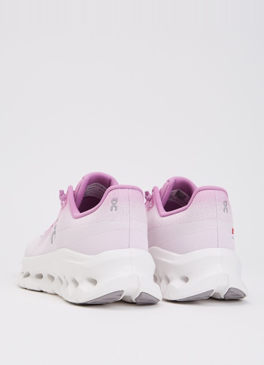 On Cloudtilt sneaker met gebreid bovenwerk en logo - achterkant 4 lichtroze