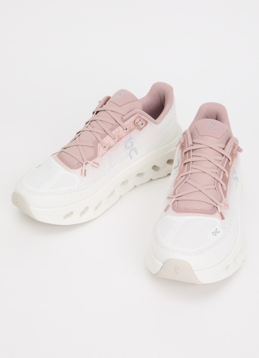 On Cloudtilt sneaker met gebreid bovenwerk - detail oudroze
