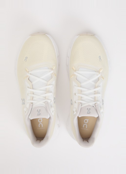 On Cloudtilt sneaker met gebreid bovenwerk - detail 4 vanillegeel
