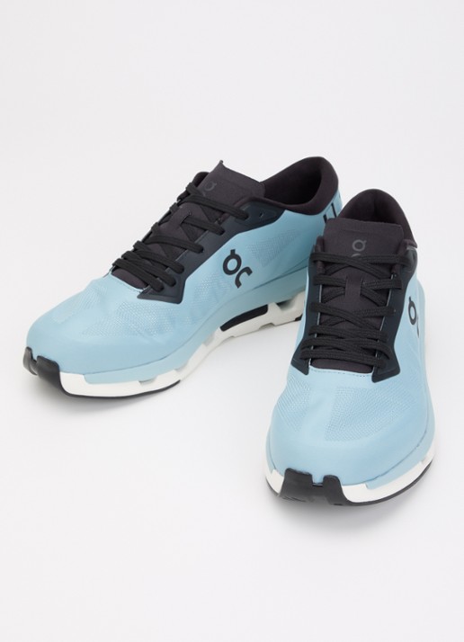 On Cloudzone sneaker met gebreid bovenwerk en logo - detail 2 turquoise