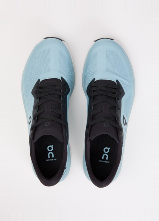 On Cloudzone sneaker met gebreid bovenwerk en logo - detail 3 turquoise