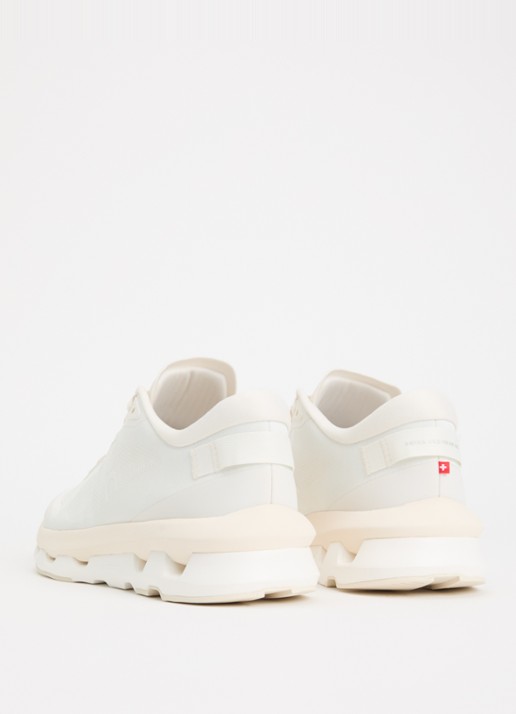 On Cloudzone sneaker met gebreid bovenwerk - achterkant 5 creme