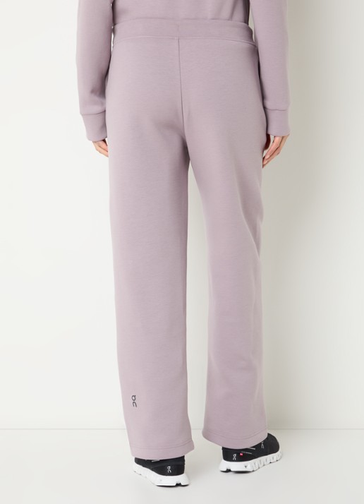 On Focus Tech high waist straight fit joggingbroek met steekzakken - achterkant 3 oudroze