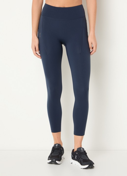 On Performance high waist skinny fit cropped trainingslegging met logo