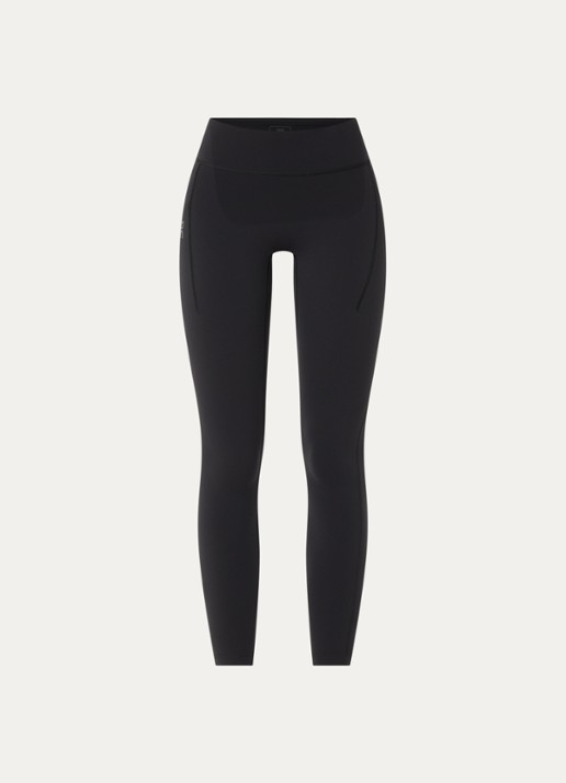 On Performance high waist skinny fit trainingslegging met logo - voorkant zwart