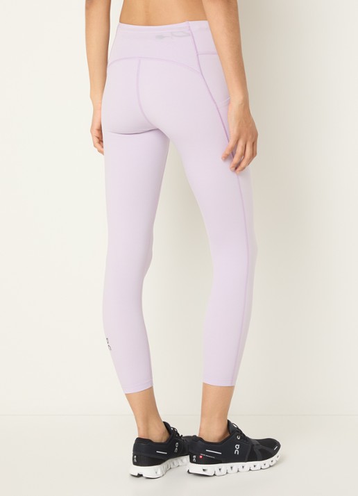 On Performance high waist skinny fit trainingslegging met logo - achterkant 3 lichtroze