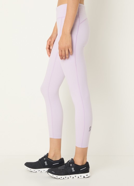 On Performance high waist skinny fit trainingslegging met logo - detail 5 lichtroze